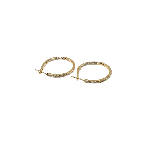 Boucles d'oreilles Boucles d'oreilles en or rose 18 carats et diamants 58 Facettes BO #4999