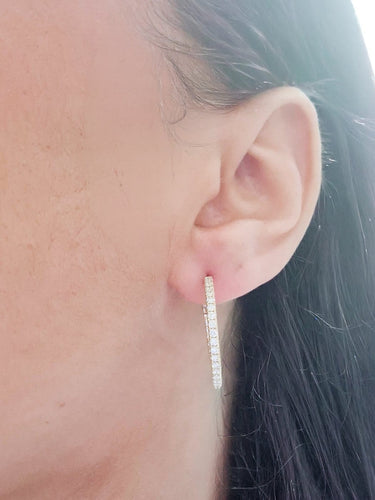 Boucles d'oreilles Boucles d'oreilles en or rose 18 carats et diamants 58 Facettes BO #4999