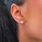 Boucles d'oreilles Boucles d’oreilles en or blanc 18 carats et diamants 58 Facettes BO #4996
