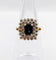 Bague 50 Bague pompadour vintage en or 18k, saphir 0,80 ct et diamants 58 Facettes A06961