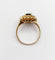 Bague 50 Bague pompadour vintage en or 18k, saphir 0,80 ct et diamants 58 Facettes A06961