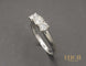 Bague Bague trilogie en or blanc et diamants 58 Facettes A10878