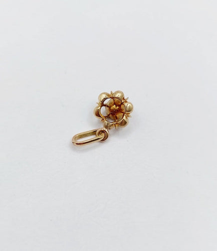 Pendentif Pendentif victorien en or 18k et diamant taille rose sur paillon 58 Facettes A06947