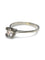 Bague 54.5 Solitaire - Bague en or blanc 18K et diamant 0,50 ct 58 Facettes 1764
