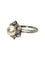 Bague 55 Bague en or blanc 18K avec perle naturelle et diamants 0,90 ct 58 Facettes 1777