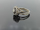 Bague 56 Bague marguerite vintage en or gris 18K sertie de diamants 58 Facettes MANOS/432
