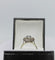 Bague 56 Bague marguerite vintage en or gris 18K sertie de diamants 58 Facettes MANOS/432