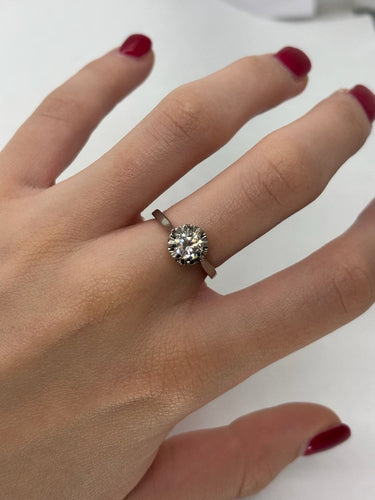 Bague 52 Solitaire - Bague en platine 950 et diamant 0,85 ct 58 Facettes 1775