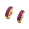 Boucles d'oreilles Boucles d’oreilles - Rubis en or jaune 18 ct 58 Facettes PE616