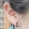 Boucles d'oreilles Boucles d’oreilles - Rubis en or jaune 18 ct 58 Facettes PE616