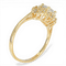 Bague 54 Bague en or jaune 585 sertie de diamants 0,92 ct 58 Facettes XB03