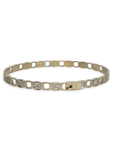 Bracelet Dinh Van Impression - Bracelet en or blanc 18K et diamants 2,50 ct 58 Facettes 1820