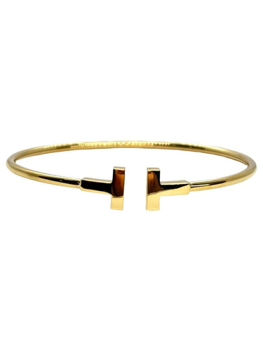 Bracelet Tiffany & Co Tiffany T Wire - Bracelet en or jaune 18K 58 Facettes 1817