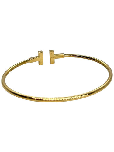 Bracelet Tiffany & Co Tiffany T Wire - Bracelet en or jaune 18K 58 Facettes 1817