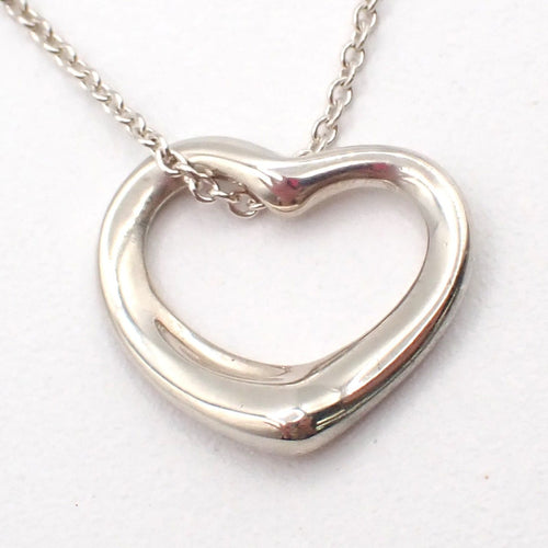 Collier Tiffany & Co. Elsa Peretti - Collier pendentif Open Heart en argent 58 Facettes nko2gx749a