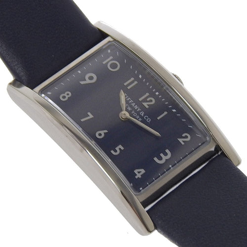 Montre Tiffany & Co. - Montre East West à quartz en acier inoxydable et cuir 58 Facettes uqmxro
