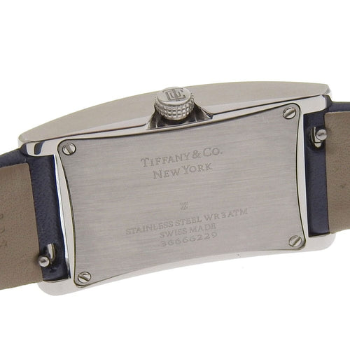 Montre Tiffany & Co. - Montre East West à quartz en acier inoxydable et cuir 58 Facettes uqmxro