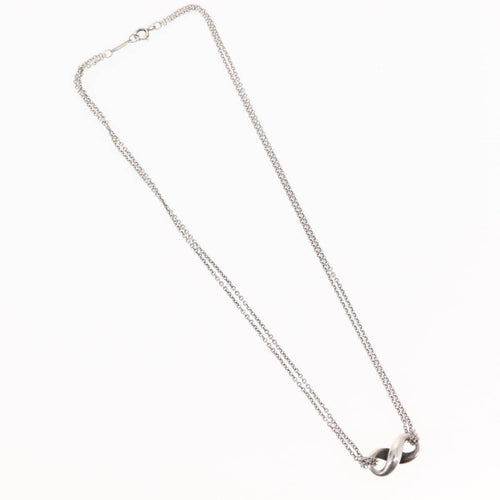 Collier Tiffany & Co. Infinity Double Chain Pendant Necklace Silver 58 Facettes a1ozowgp9x