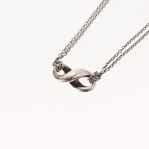Collier Tiffany & Co. Infinity Double Chain Pendant Necklace Silver 58 Facettes a1ozowgp9x