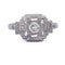 Bague 56 Bague Art déco en platine avec diamant taille ancienne 58 Facettes AN P12 (0059)