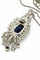 Collier Chaîne et pendentif - Saphir et diamants en or blanc 18 carats 58 Facettes 90765/ac12597 / 82703/ac8787
