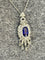 Collier Chaîne et pendentif - Saphir et diamants en or blanc 18 carats 58 Facettes 90765/ac12597 / 82703/ac8787