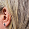 Boucles d'oreilles Boucles d’oreilles puces en or blanc 18 carats et saphirs 58 Facettes AB711