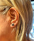 Boucles d'oreilles Boucles d’oreilles puces en or blanc 18 carats et saphirs 58 Facettes AB711