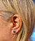 Boucles d'oreilles Boucles d’oreilles puces en or blanc 18 carats et saphirs 58 Facettes AB711