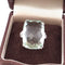 Bague 58 Bague - Aigue-marine verte en or blanc 18 ct 58 Facettes 221/26 B 114/26