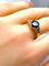 Bague 54 Bague en or jaune 18 carats, saphir et diamants 58 Facettes AB713