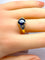 Bague 54 Bague en or jaune 18 carats, saphir et diamants 58 Facettes AB713