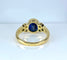 Bague 54 Bague en or jaune 18 carats, saphir et diamants 58 Facettes AB713