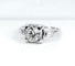 Bague 51 Bague ancienne en or blanc et platine avec diamants 58 Facettes AB714