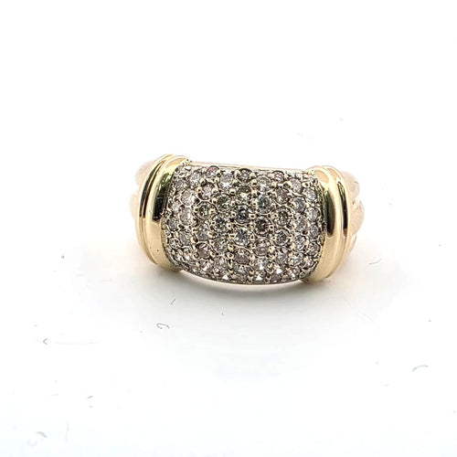 Bague 50 Bague - Diamants en or jaune 18 ct 58 Facettes 223/26 G