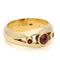 Bague 51 Bague trilogie en or 14k (585) et grenats 58 Facettes D77CD6C451444B5384AA56766FB50C8D