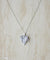 Collier Art déco - Collier pendentif feuille en or blanc, platine et diamants 58 Facettes