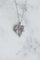 Collier Art déco - Collier pendentif feuille en or blanc, platine et diamants 58 Facettes