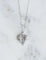 Collier Art déco - Collier pendentif feuille en or blanc, platine et diamants 58 Facettes