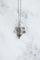 Collier Art déco - Collier pendentif feuille en or blanc, platine et diamants 58 Facettes