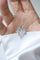 Collier Art déco - Collier pendentif feuille en or blanc, platine et diamants 58 Facettes