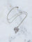 Collier Art déco - Collier pendentif feuille en or blanc, platine et diamants 58 Facettes