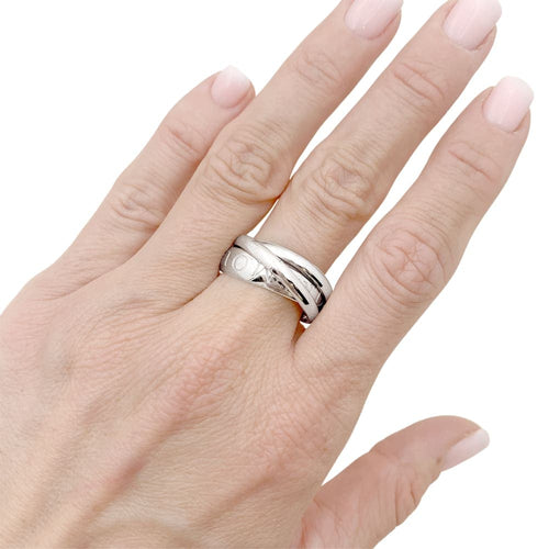 Bague 58 Bague CARTIER "Trinity", or blanc. 58 Facettes 35533