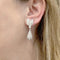 Boucles d'oreilles Boucles d'oreilles or blanc et diamants. 58 Facettes 35452