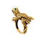 Bague 56 Bague Kurt Wayne, "Grenouille", or jaune, émeraudes. 58 Facettes 35490