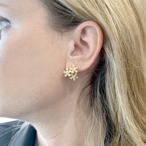 Boucles d'oreilles Boucles d'oreilles Van Cleef & Arpels, "Socrate", or jaune, diamants. 58 Facettes 35510