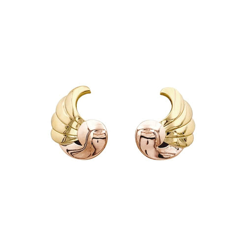Boucles d'oreilles Boucles d'oreilles vintage "Ailes", deux ors. 58 Facettes 35519