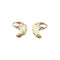 Boucles d'oreilles Boucles d'oreilles vintage "Ailes", deux ors. 58 Facettes 35519