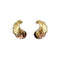 Boucles d'oreilles Boucles d'oreilles vintage "Ailes", deux ors. 58 Facettes 35519