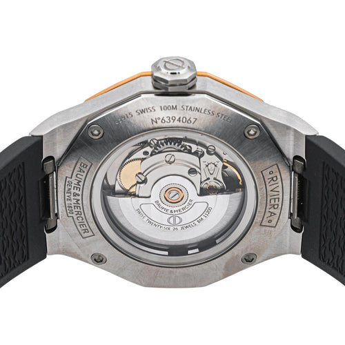 Montre Baume & Mercier Montre Riviera Acier, Titane 58 Facettes 5669114RV